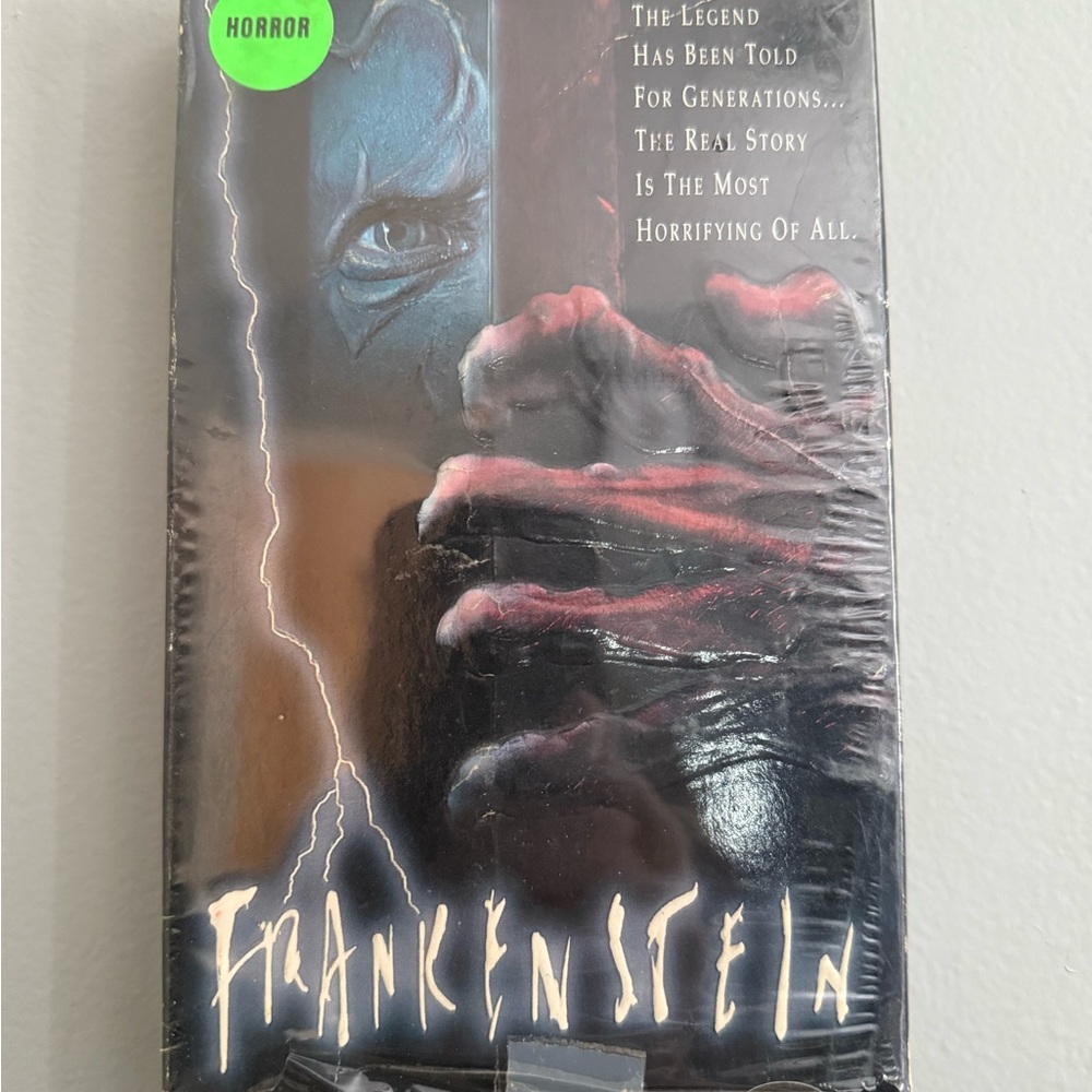 Frankenstein Horror VHS with Striking Cover Art
